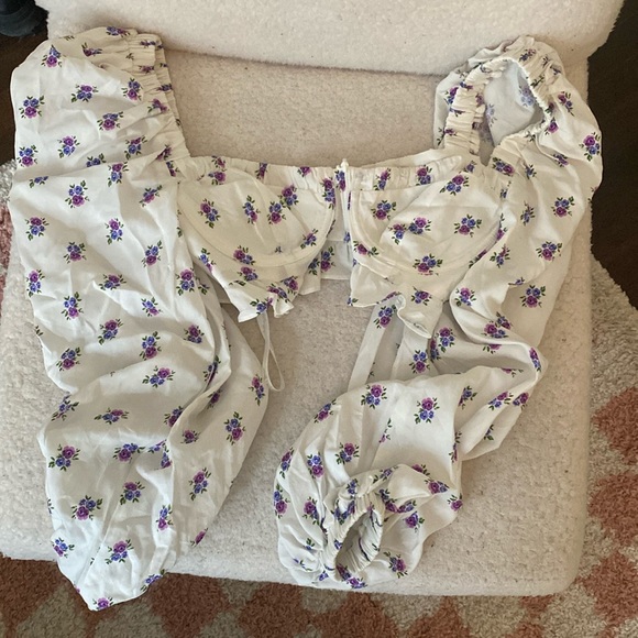 For Love and Lemons Viola Crop Top - Picture 3 of 3